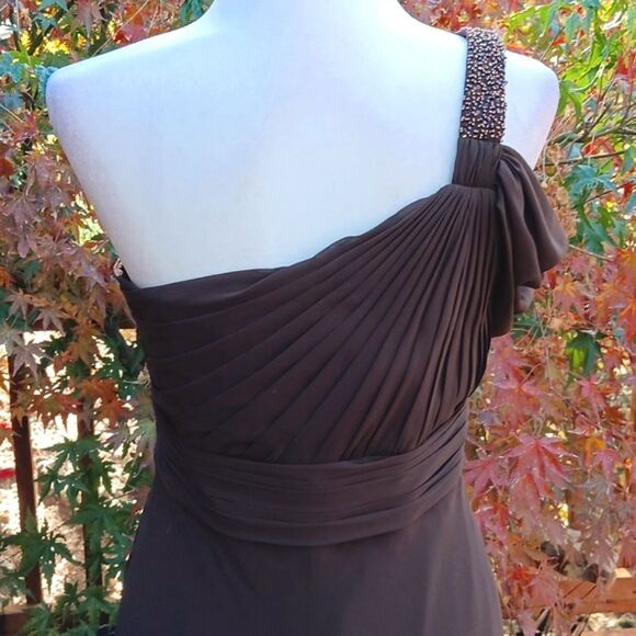 Bari Jay One Shoulder Long Chiffon Dress: Bridesmaid, Old Money,  Opening Nite - Picture 9 of 12